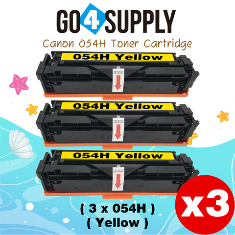 Compatible CANON Yellow CRG054H Toner Cartridge CRG-054H Used for i-SENSYS LBP621Cw/LBP623Cw/MF641Cw/MF643Cdw/MF645Cx; Color imageCLASS MF642Cdw/MF641Cw/MF644Cdw/LBP622Cdw