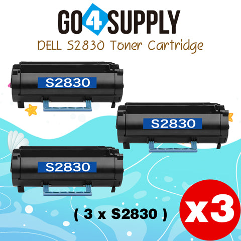 Compatible (3,000 Yield) Dell 2830 593-BBYO Toner Cartridge Replacement for S2830dn Printer