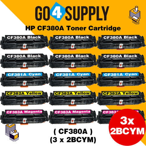 Compatible Set Combo HP 312A CF380A CF381A CF382A CF383A Toner Cartridge Used for HP Color laserJet Pro M476dn MFP/M476dw MFP/M476dnw MFP Printer