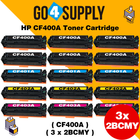 Compatible Set Combo HP 201A CF400A CF401A CF402A CF403A Toner Cartridge Used for HP Color LaserJet Pro M252dn/252n; Color LaserJet Pro MFP M277dw/277n; Color LaserJet Pro MFP M274n Printers