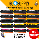 Compatible Set Combo HP 201X CF400X CF401X CF402X CF403X Toner Cartridge Used for HP Color LaserJet Pro M252dn/252n; Color LaserJet Pro MFP M277dw/277n; Color LaserJet Pro MFP M274n Printers