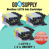 Compatible Set Combo Brother 75xl LC75 LC75XL Ink Cartridge Used for MFC-J432W/J430W/J6910DW/J6710DW/J5910DW/J6510DW/J435W/J835DW/J280W/J425W; DCP-J525N/J540N/J740N/J925N/J525W/J725DW/J925DW/J940N-B/J940N-W Printer