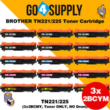 Compatible Set Combo Brother TN221 TN225 TN-221 TN-225 Toner Unit Used for Brother HL-3140CW/ HL-3142CW/ HL-3150CDW/ HL-3152CDW/ HL-3170CDW/ HL-3172CDW/ MFC-9130CW/ MFC-9140CDN/ MFC-9330CDW/ MFC-9340CDW; DCP-9020CDW Printer