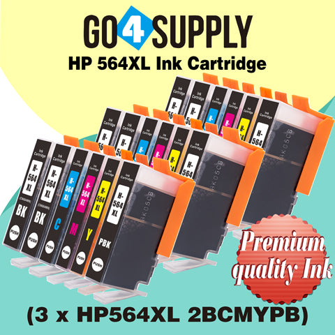 Compatible Set Combo HP 564xl Ink Cartridge Used for Photosmart D5445/D5460/D5463/D5468/C5324/C5370/C5373/C5380/C5383/C5388/C5390/C5393/C6340/C6350/C6380/C6375/7520/D7560/B8550/C6324/D5400/D7560/B110c Printer