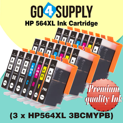 Compatible Set Combo HP 564xl Ink Cartridge Used for Photosmart D5445/D5460/D5463/D5468/C5324/C5370/C5373/C5380/C5383/C5388/C5390/C5393/C6340/C6350/C6380/C6375/7520/D7560/B8550/C6324/D5400/D7560/B110c Printer