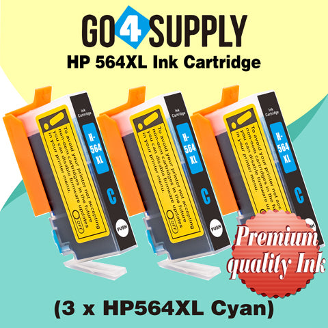 Compatible Cyan HP 564xl Ink Cartridge Used for Photosmart premium C309a/C309g/C309n/C310a/C310b/C310c/C410a/C410b/C410d; Photosmart eStation C510a/Deskjet 3070A/3520/3521/3522/3526 Printer