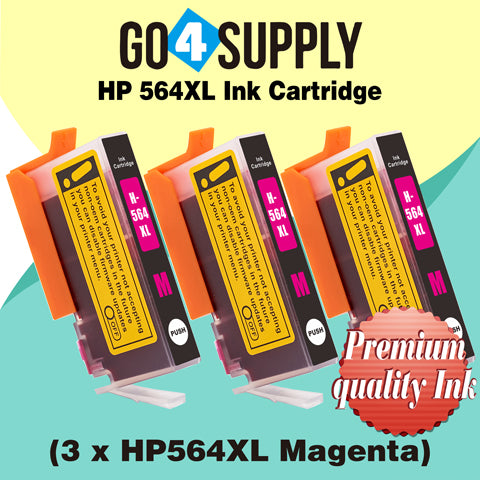 Compatible Magenta HP 564xl Ink Cartridge Used for Photosmart 5510/5511/5512/5514/5515/5520/5522/5525/6510/6512/6515/6520/7510/7515/7520/B109a/B109n/B110a/B110c Printer