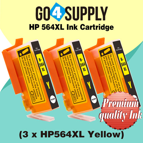 Compatible Yellow HP 564xl Ink Cartridge Used for Photosmart premium C309a/C309g/C309n/C310a/C310b/C310c/C410a/C410b/C410d; Photosmart eStation C510a/Deskjet 3070A/3520/3521/3522/3526 Printer