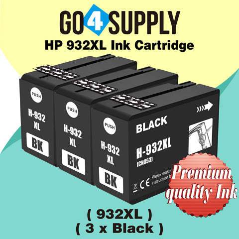 Compatible BLACK HP 932XL 933XL Ink Cartridge Used for OfficeJet 6100/6600/6700/7110/7610/7612/7510/7512