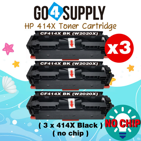 Compatible HP Black W2020X CF414X (NO CHIP) Toner Cartridge Used for Color LaserJet Pro M454dn/M454dw; MFP M479dw/M479fdn/M479fdw/M454nw; Enterprise M455dn/ MFP M480f/ MFP M480f; Color LaserJet Managed E45028