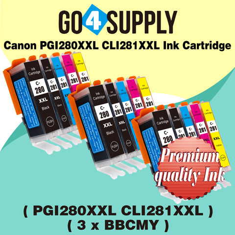 Compatible NO Photo Blue Set Canon PGI280 PGI280XXL PGI-280XXL CLI281 CLI281XXL CLI-281XXL Ink Cartridge PGI280XL PGI-280XL CLI281XL CLI-281XL Used for PIXMA TS702/TR7520/TR8520/TR8620/TS6120/TS6220/TS6320/TS8120/TS8220/TS8320/TS9120/TS9520/TS9521C