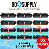 Compatible CANON Set Combo CRG054H (BCMY) Toner Cartridge CRG-054H Used for i-SENSYS LBP621Cw/LBP623Cw/MF641Cw/MF643Cdw/MF645Cx; Color imageCLASS MF642Cdw/MF641Cw/MF644Cdw/LBP622Cdw