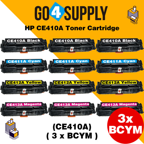 Compatible Set Combo HP CE410A CE411A CE412A CE413A Toner Cartridge Used for HP Laserjet Enterprise 300 color M351/ MFP M375nw; 400 color M451nw/M451dn/M451dw/ MFP M475dn/M475dw Printer