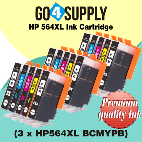 Compatible Set Combo HP 564xl Ink Cartridge Used for Photosmart D5445/D5460/D5463/D5468/C5324/C5370/C5373/C5380/C5383/C5388/C5390/C5393/C6340/C6350/C6380/C6375/7520/D7560/B8550/C6324/D5400/D7560/B110c Printer