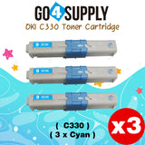 Compatible Oki Type C17 C330 (Cyan) Toner Cartridge to use for C330DN C530DN MC361 MC362W MC561 MC562W MFP MC352DN Printers