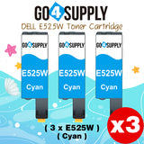 Compatible Dell 593-BBJU Cyan E525W E525 525w to use with E525w Wireless Color Printers