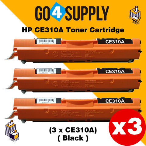 Compatible Black HP 310 CE310A 310A Toner Cartridge Used for HP  Laserjet Pro CP1020/ 1021/ 1022/ 1023/ 1025; CP 1026/ 1027/ 1028nw; 100 M175a/b/c/nw/p/q/R; 200 color MFP M275nw/s/t/u Printer