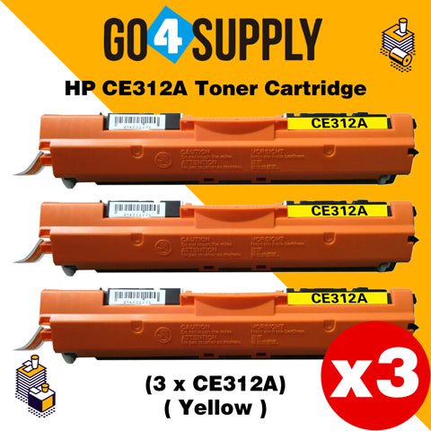 Compatible Yellow HP 312 CE312A 312A Toner Cartridge Used for HP  Laserjet Pro CP1020/ 1021/ 1022/ 1023/ 1025; CP 1026/ 1027/ 1028nw; 100 M175a/b/c/nw/p/q/R; 200 color MFP M275nw/s/t/u Printer