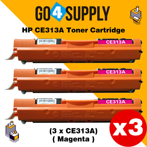 Compatible Magenta HP 313 CE313A 313A Toner Cartridge Used for HP  Laserjet Pro CP1020/ 1021/ 1022/ 1023/ 1025; CP 1026/ 1027/ 1028nw; 100 M175a/b/c/nw/p/q/R; 200 color MFP M275nw/s/t/u Printer