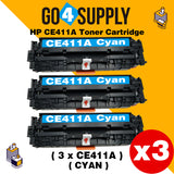 Compatible Cyan HP 411 CE411A 411A Toner Cartridge Used for HP Laserjet Enterprise 300 color M351/ MFP M375nw; 400 color M451nw/M451dn/M451dw/ MFP M475dn/M475dw Printer