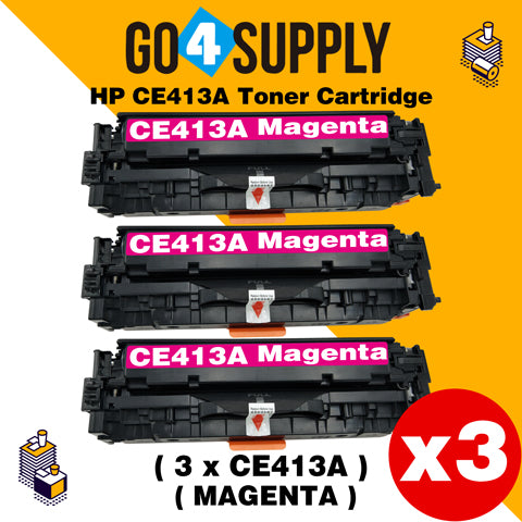 Compatible Magenta HP 413 CE413A 413A Toner Cartridge Used for HP Laserjet Enterprise 300 color M351/ MFP M375nw; 400 color M451nw/M451dn/M451dw/ MFP M475dn/M475dw Printer
