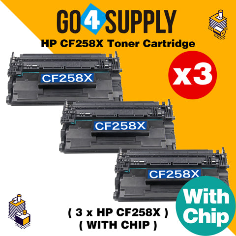 Compatible (WITH CHIP) HP 258X CF258X 58X Toner Cartridge Used for HP LaserJet Pro M404n/M404dn/M404dw; MFP M428dw/M428fdn/M428fdw Printer