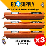 Compatible Black HP 350 CE350A 350A Toner Cartridge Used for HP  Laserjet Pro CP1020/ 1021/ 1022/ 1023/ 1025; CP 1026/ 1027/ 1028nw; 100 M175a/b/c/nw/p/q/R; 200 color MFP M275nw/s/t/u Printer
