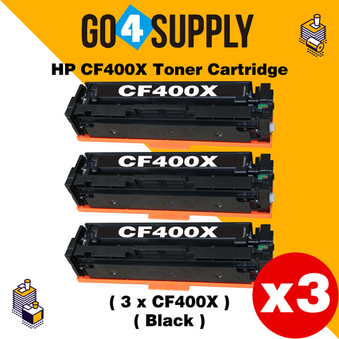 Compatible Black HP 201X CF400X Toner Cartridge Used for HP Color LaserJet Pro M252dn/252n; Color LaserJet Pro MFP M277dw/277n; Color LaserJet Pro MFP M274n Printers