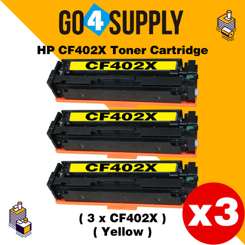 Compatible Yellow HP 201X CF402X Toner Cartridge Used for HP Color LaserJet Pro M252dn/252n; Color LaserJet Pro MFP M277dw/277n; Color LaserJet Pro MFP M274n Printers