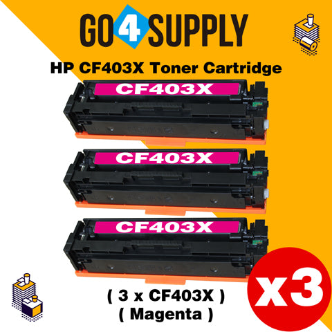 Compatible Yellow HP 201X CF403X Toner Cartridge Used for HP Color LaserJet Pro M252dn/252n; Color LaserJet Pro MFP M277dw/277n; Color LaserJet Pro MFP M274n Printers