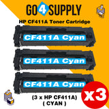 Compatible Cyan HP 411A CF411A Toner Cartridge Used for Color LaserJet Pro M452dw/452dn/452nw, Color LaserJet Pro MFPM477fnw/M477fdn/M477fdw, Color LaserJet Pro MFP M377dw Printers