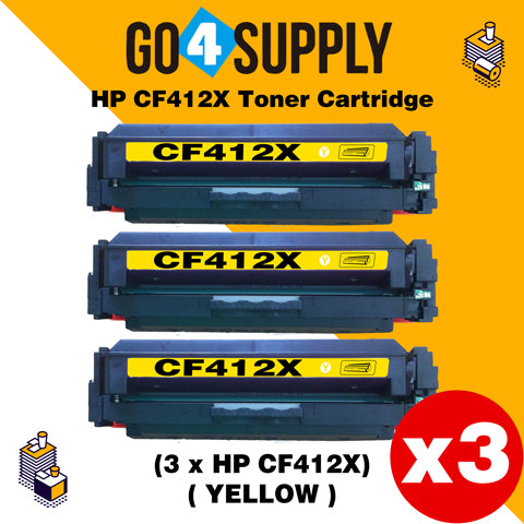 Compatible Yellow HP 412X CF412X Toner Cartridge Used for Color LaserJet Pro M452dw/452dn/452nw, Color LaserJet Pro MFPM477fnw/M477fdn/M477fdw, Color LaserJet Pro MFP M377dw Printers