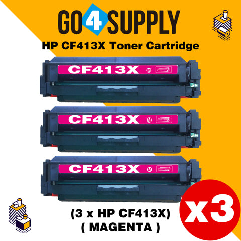 Compatible Magenta HP 413X CF413X Toner Cartridge Used for Color LaserJet Pro M452dw/452dn/452nw, Color LaserJet Pro MFPM477fnw/M477fdn/M477fdw, Color LaserJet Pro MFP M377dw Printers