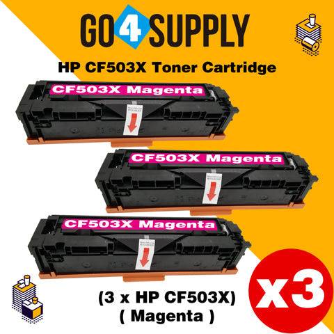 Compatible Magenta HP 503x CF500x 202x Toner Cartridge Used for HP Color LaserJet Pro M254/M254dw/254nw; MFP M281cdw/281fdn/281fdw/280/280nw Printer
