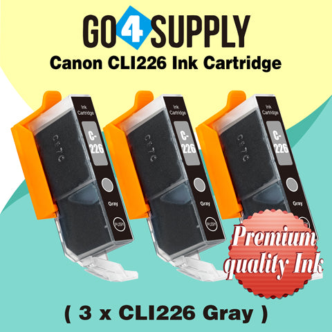Compatible Included Grey Combo Canon 225/226 PGI225xl CLI226xl PGI-225xl CLI-226xl Ink Cartridge Used for Canon PIXMA MG7720, PIXMA TS8020/9020 Printers