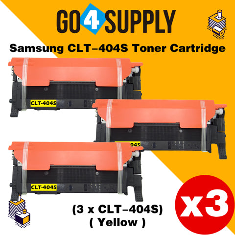 Compatible Yellow Samsang 404 CLT404S CLT-404S Toner Cartridge Used for Samsung SL-C430W/C430/C432W; SL-C432/C433W/C433; SL-480FW/C480/C480FN; SL-C480FW/C480W/482; SL-C482FW/C482W; SL-483/C483W/C483FW