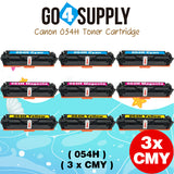 Compatible CANON Set Combo CRG054H (BCMY) Toner Cartridge CRG-054H Used for i-SENSYS LBP621Cw/LBP623Cw/MF641Cw/MF643Cdw/MF645Cx; Color imageCLASS MF642Cdw/MF641Cw/MF644Cdw/LBP622Cdw