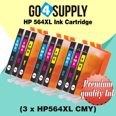 Compatible 3-Color Combo HP 564xl Ink Cartridge Used for Photosmart premium C309a/C309g/C309n/C310a/C310b/C310c/C410a/C410b/C410d; Photosmart eStation C510a/Deskjet 3070A/3520/3521/3522/3526 Printer