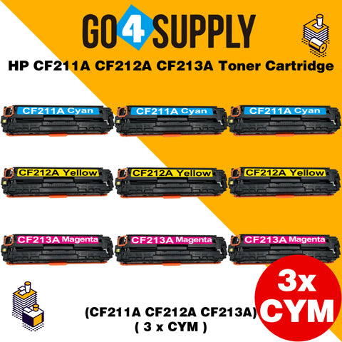 Compatible 3-Color Combo HP CF210A Toner Cartridge Used for HP LaserJet Pro 200 color M251n/ 251nw/ 251MFP/ M276n/nw Printer