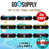 Compatible HP Set Combo W2030A W2031A W2032A W2033A CF415A (BCMY, NO CHIP) Toner Cartridge Used for Color LaserJet Pro M454dn/M454dw; MFP M479dw/M479fdn/M479fdw/M454nw; Enterprise M455dn/MFP M480f; Color LaserJet Managed E45028