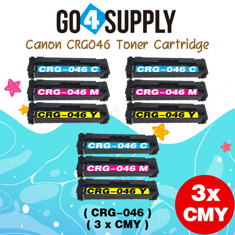 Compatible (Standard-Yield) CANON CRG046 (BCMY) Set Toner Cartridge CRG-046 Used for Color imageCLASS LBP654Cdw/MF735Cdw/MF731Cdw/MF733Cdw; Color i-SENSYS LBP654Cx/653Cdw/MF732Cdw/734Cdw/735Cx; Satera MF731Cdw/LBP654C/LBP652C/LBP651C/MF735Cdw/MF733Cdw