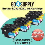 Compatible 3-Color Combo Brother 3039 LC3039XXL LC-3039XXL Ink Cartridge Used for Brother MFC-J5845DW/MFC-J5845DW XL/MFC-J5945DW/MFC-J6545DW/MFC-J6545DW XL/MFC-J6945DW Printer