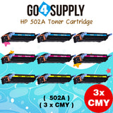 Compatible Combo Set HP 502A Q6470A Q60471A Q6472A Q6473A to use for Color Laserjet 3600n 3600dtn 3800 CP3505 3505n 3505dn 3600 Printers