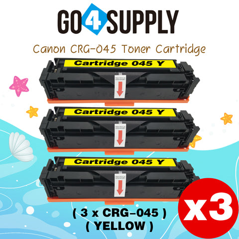 Compatible CANON Yellow CRG-045 CRG045 Toner Cartridge Used for Canon Color imageCLASS MF634Cdw/LBP612Cdw/MF632Cdw; i-SENSYS MF631Cn/633Cdw/635Cx/LBP611Cn/613Cdw