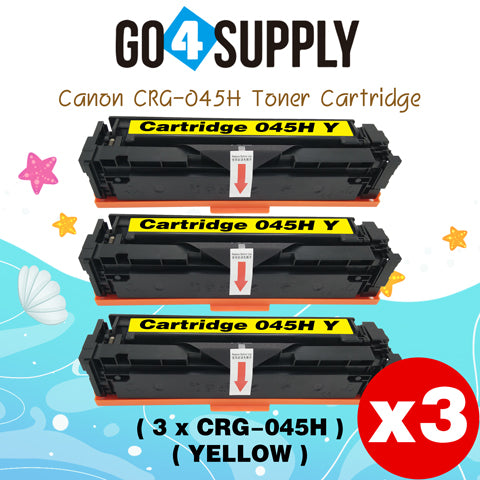 Compatible (High-Yield Page) CANON Yellow CRG-045H CRG045H Toner Cartridge Used for Canon Color imageCLASS MF634Cdw/LBP612Cdw/MF632Cdw; i-SENSYS MF631Cn/633Cdw/635Cx/LBP611Cn/613Cdw