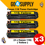 Compatible Yellow Canon 116 CRG-116 CRG116 Toner Cartridge Used for Canon i-SENSYS LBP-7010C/7016C/7018C; LBP 5050/5050n/iC MF 8080cw; MF8010/8030/8040/8050cn; LBP 7110Cw/7100Cn; iC MF8280Cw/MF6680DN; MF8210/8230/8250Cn; MF628Cw/626Cn; MF623Cn/621Cn