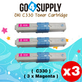 Compatible Oki Type C17 C330 (Magenta) Toner Cartridge to use for C330DN C530DN MC361 MC362W MC561 MC562W MFP MC352DN Printers