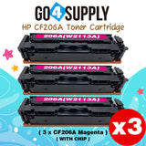 Compatible HP Magenta (WITH CHIP) CF206A W2113A 206A Toner Cartridge Replacement for HP Color LaserJet Pro MFP M283fdw/M283fdn; M255dw/M255nw