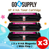 Compatible HP Magenta W2023A CF414A (WITH CHIP) Toner Cartridge Used for Color LaserJet Pro M454dn/M454dw; MFP M479dw/M479fdn/M479fdw/M454nw; Enterprise M455dn/ MFP M480f/ MFP M480f; Color LaserJet Managed E45028