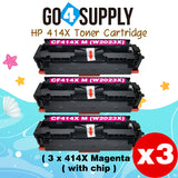 Compatible HP Magenta W2023X CF414X (WITH CHIP) Toner Cartridge Used for Color LaserJet Pro M454dn/M454dw; MFP M479dw/M479fdn/M479fdw/M454nw; Enterprise M455dn/ MFP M480f/ MFP M480f; Color LaserJet Managed E45028